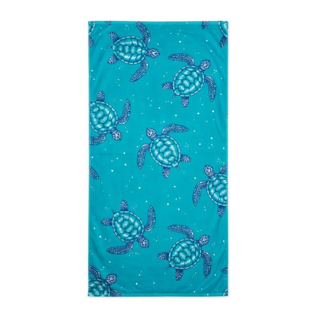 

Baby Sea Turtle Beach Towel, Sun Protection Windproof Quick Dry Soft Microfiber Absorbent for Camping Swimming Summer Travel W30*H60(CM)