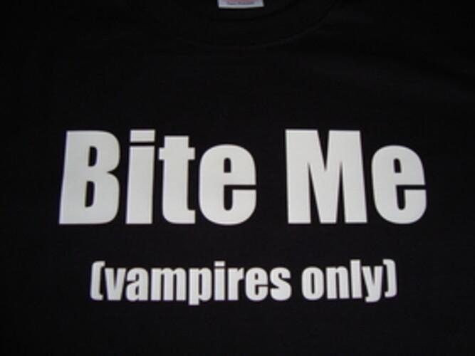 Bite Me (vampires only) Funny T-Shirt