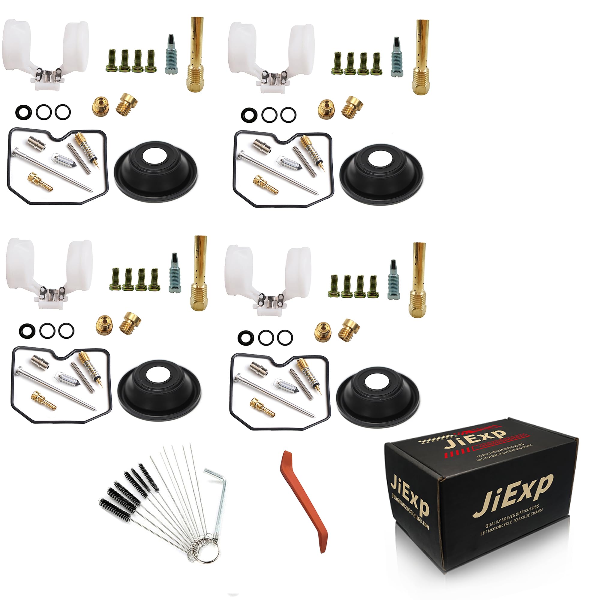 

[JiExp] 1989-97 KPS ZRX400/ZRX-II ZR400C/E/F Motorcycle Carburetor Repair Kit, Vacuum Diaphragm/ Jet Holder