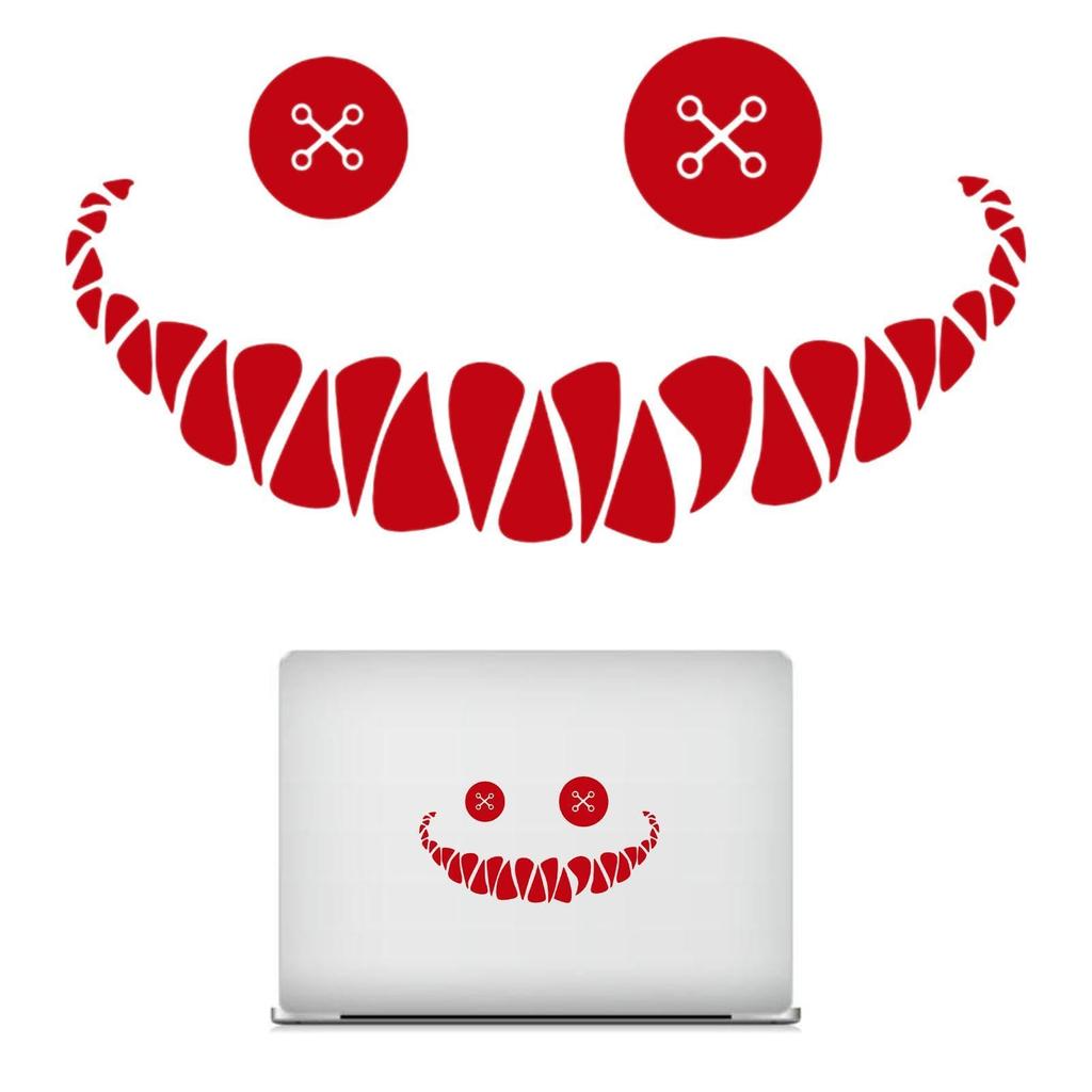 Smile Devil Smile Sticker, Waterproof Creative Car Sticker | Smile Face Wall Decal for