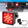 1pc Car taillight Trailer Truck Hitch Towing Receiver Cover Red 15-LED LED Tail/Brake Light For Truck SUV Trailer Brake Light