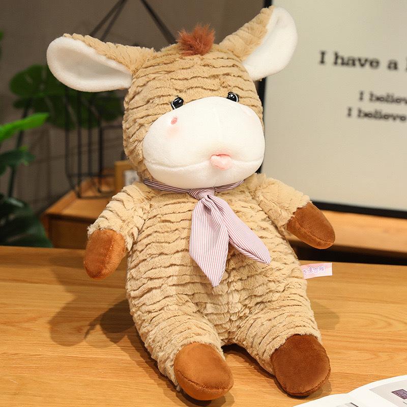Cute Soft and Stubborn Donkey Plush Toys for Girls Birthday Gifts Doll Decorations Furniture Doll Ornaments
