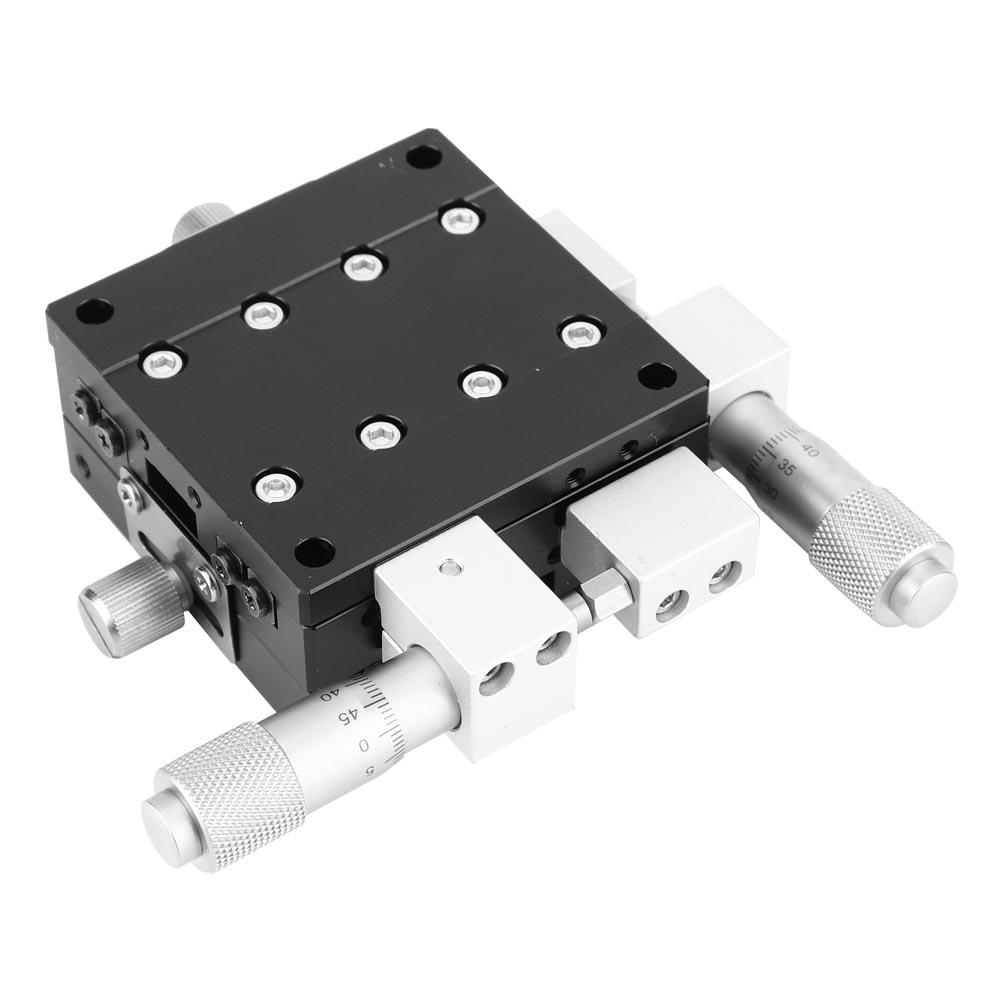 60x60mm LY60 LM XY Axes Trimming Platform Linear Stage Manual Displacement Sliding Table