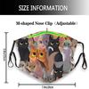 Face Mask Cats Print Ski Mask Women Men Cotton Face 