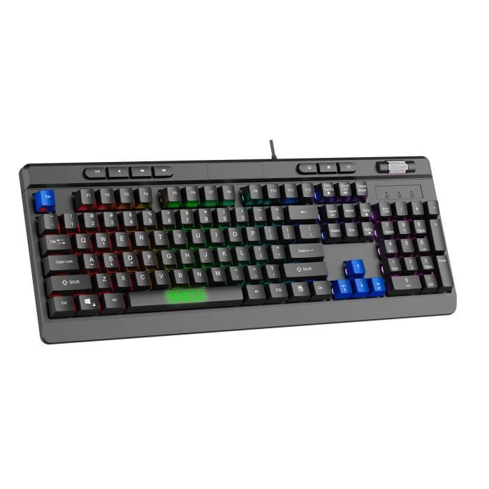 Clavier - SPARCO - SPMEMKEYBOARD - Rétroéclairé LED RGB - 111 touches - USB