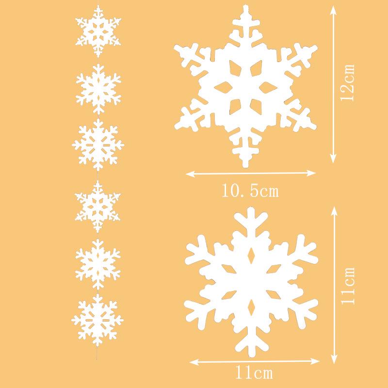 

Рождественская гирлянда из снежинок, елочные украшения: Праздничные украшения для окон