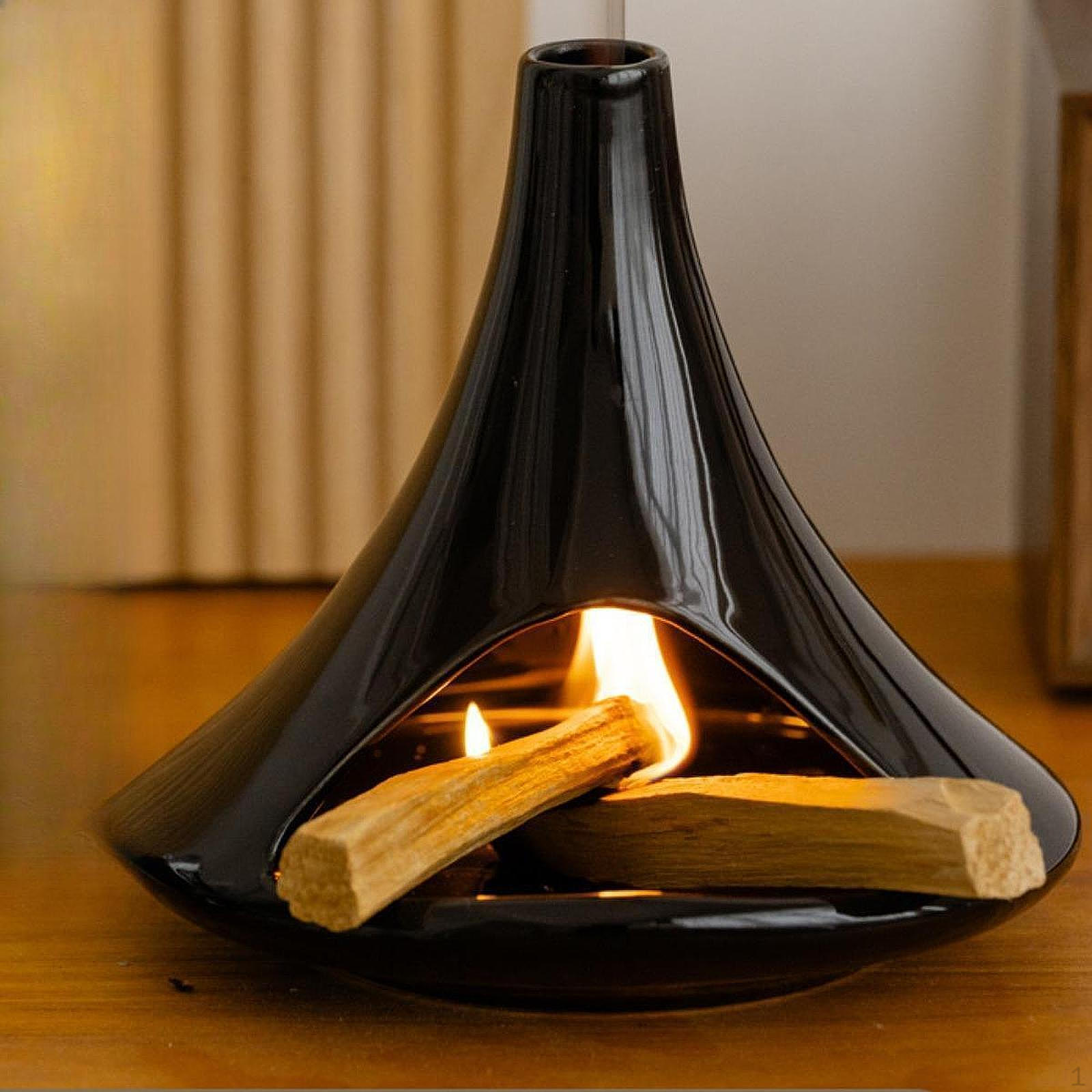 

Incense Holder Censer ,Ceramic Gift ,Home Decor, Catcher Ornament Unique Burner for Bulk чорний