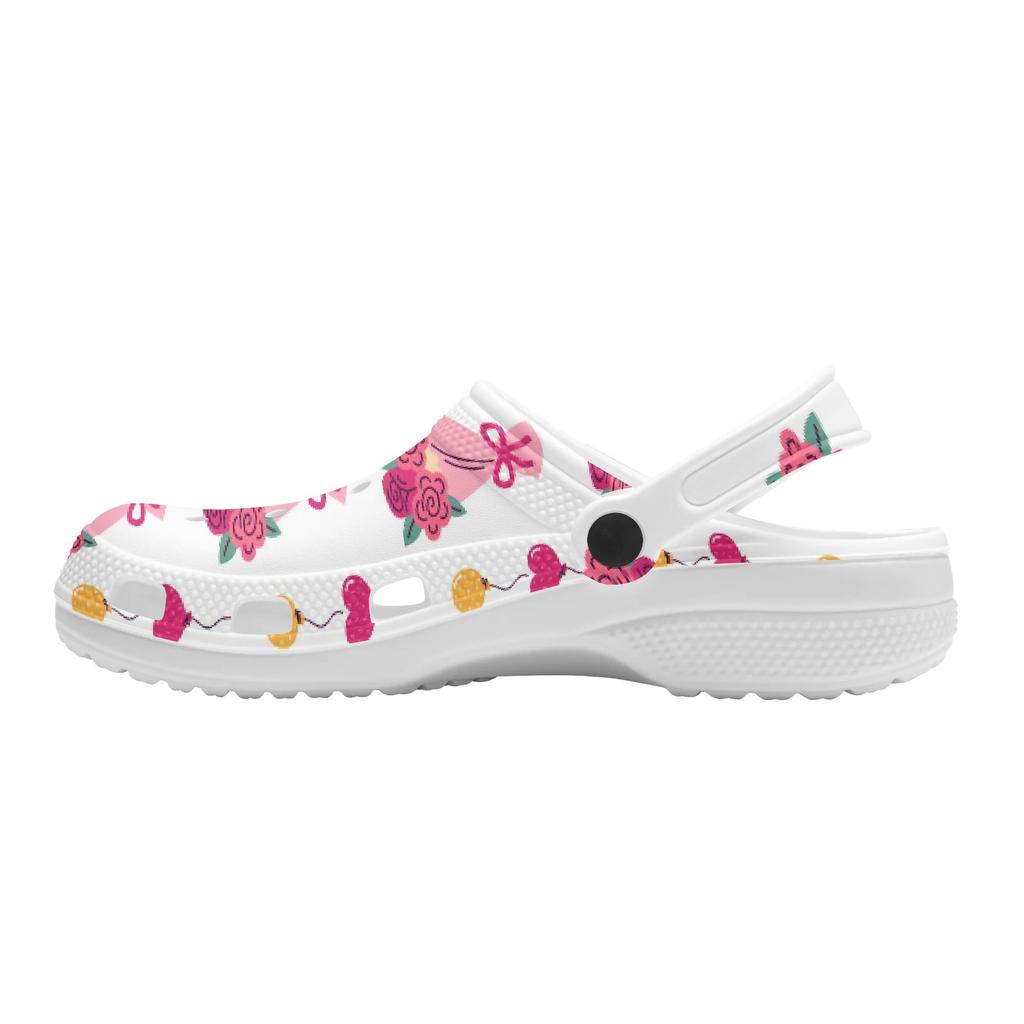 Cartoon Print EVA Casual Clogs Adult Unisex Quick Dry Lightweight Slip On Soft Sole Shoes Summer Sandals Daily Comfort Wear