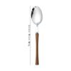 304 knife and fork spoon ins wind wooden handle small waist chicken wing wood retro western tableware ice cream dessert spoon fruit fork