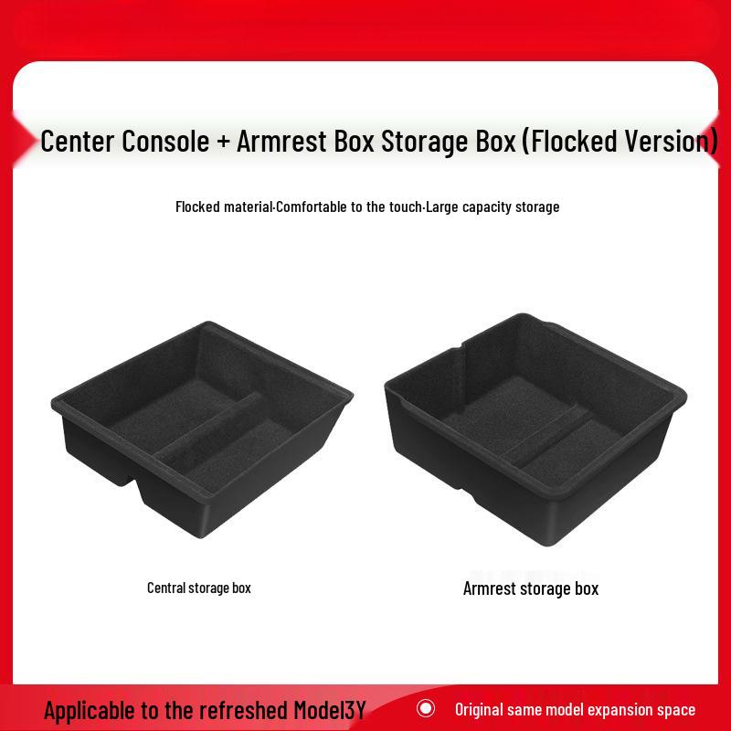 Compatible with Tesla Model 3/Y Refresh Center Console Armrest Organizer Tray