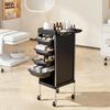 Tattoo Cart Hair Salon Storage Tool Cart, 6-Layer Trolley with 4 Rolling Wheels, Barber for Hairdressing Beauty SPA