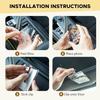 2/4/8 Stück Auto-Bildhalter, Acryl-Magnetischer Personalisierter Foto-Halter Autozubehör Auto-Foto-Halter Auto-Sonnenblenden-Clip, Personalisierter Auto-Bilderrahmen