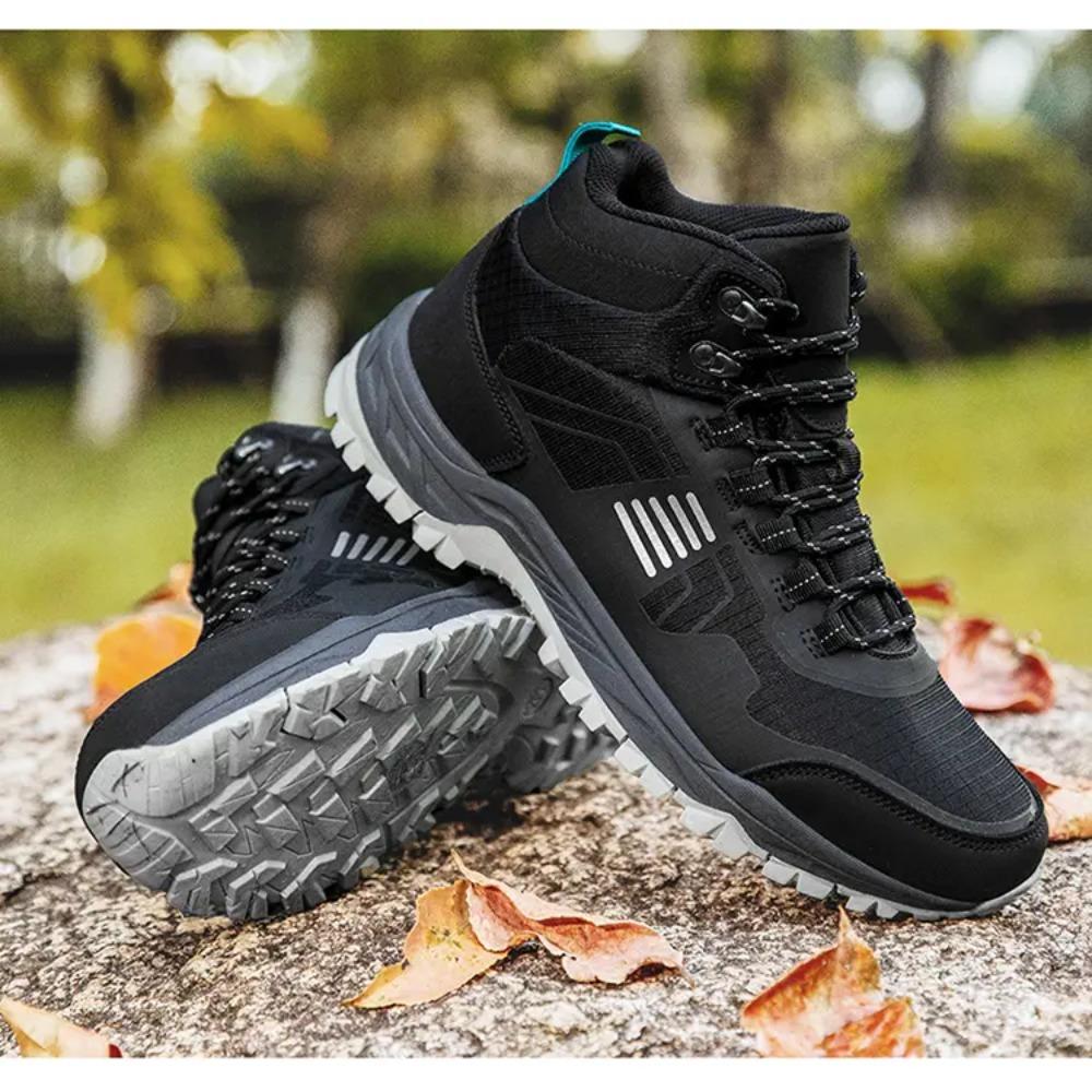 

New Designers Winter Snow Boots Men Plush Action Leather Super Warm Ankle Boots Man Outdoor Hiking Boots Mansculino 46