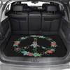 Temu American Style Universal Car Trunk Mat - All-Season, Dustproof, Dirt-Resistant, Crystal Velvet, Wear-Resistant.