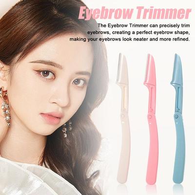 Multifunction Eyebrow Razor Kit - Precise Trimming, Hair Tool Handle With Grip Removal Easy Sha B6J5