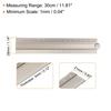 uxcell 30cm Folding Straight Ruler, Metric Aluminum Alloy Protractor, Foldable Angle Ruler, Geometry Measuring Tool for Architects, Artists, and Offic