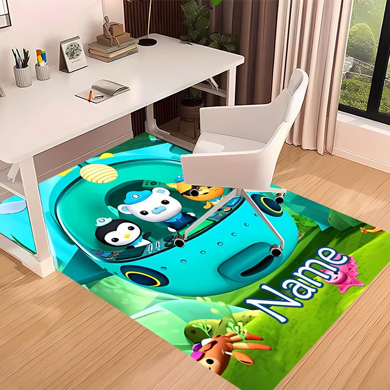 Custom personalization Octonauts Print Area Rug - Soft, Washable Non-Slip Indoor Mat,Living Room,Home&Office Decorative Rug