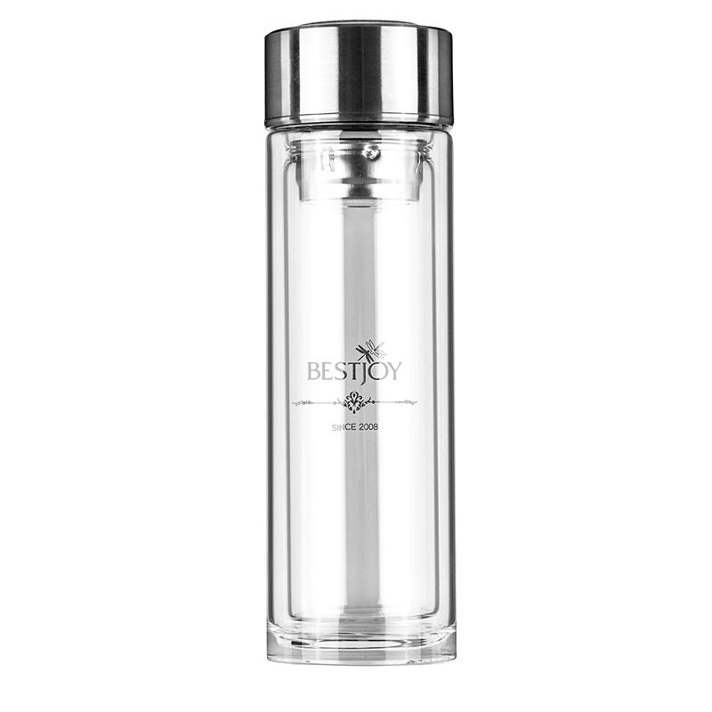 BESTJOY High Borosilicate Double Wall Glass Cup