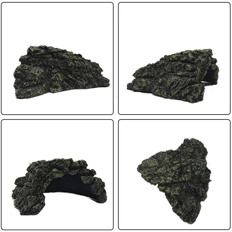 Harz Aquarium Dekoration Harz Aquarien Ornament Dekoration Künstliches Reptilien Terrarium Schildkröten Unterschlupf Höhle Zubehör