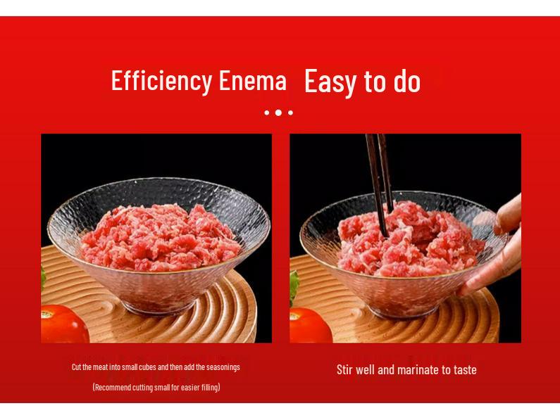 Kompaktní nerezový plnič klobás a masová injekční pistole