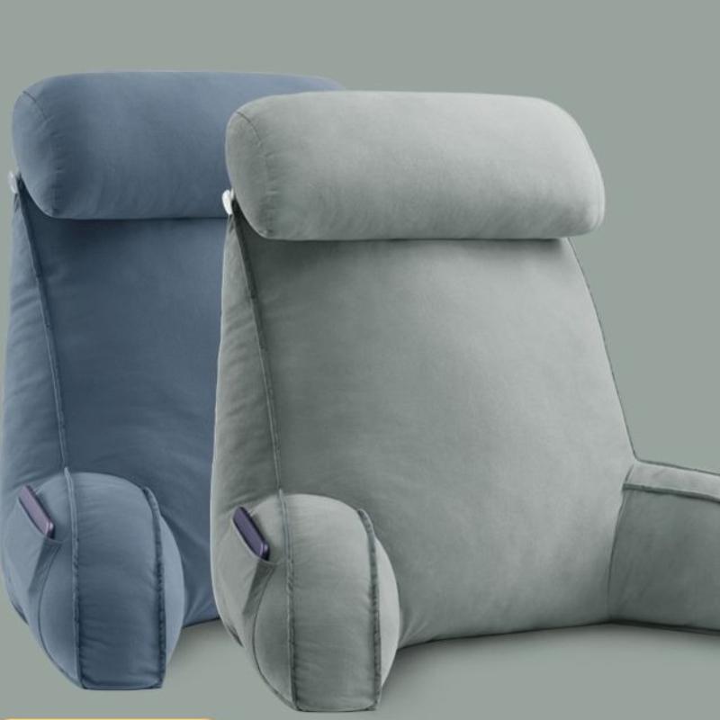 Comfortable and Thick Sofa Chair Waist Protection Pillow Bedhead Backrest Student Dormitory Pillow Headboard Cushion, Large Backrest Enlarged Pillow