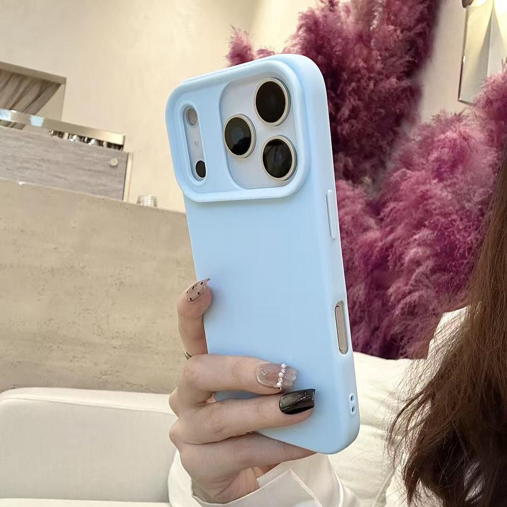 Thickened Liquid Silicone Case for iPhone 17PM – Simple, Colorful & Solid