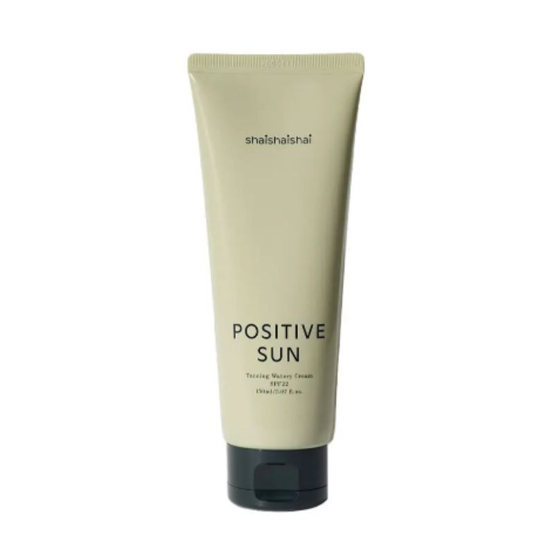 

shaishaishai Positive Sun Tanning Watery Cream SPF22 150ml – Hydrating Natural Glow Tanning Moisturizer