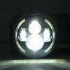 200W 7 Inches LED Headlights Halo Angle Eye Hi/Lo Beam DRL for Jeep Wrangler