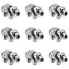 1box 10pcs 304 Stainless Steel Beads Elephant Antique Silver 9.5x14.5x8mm Hole: 2.5mm