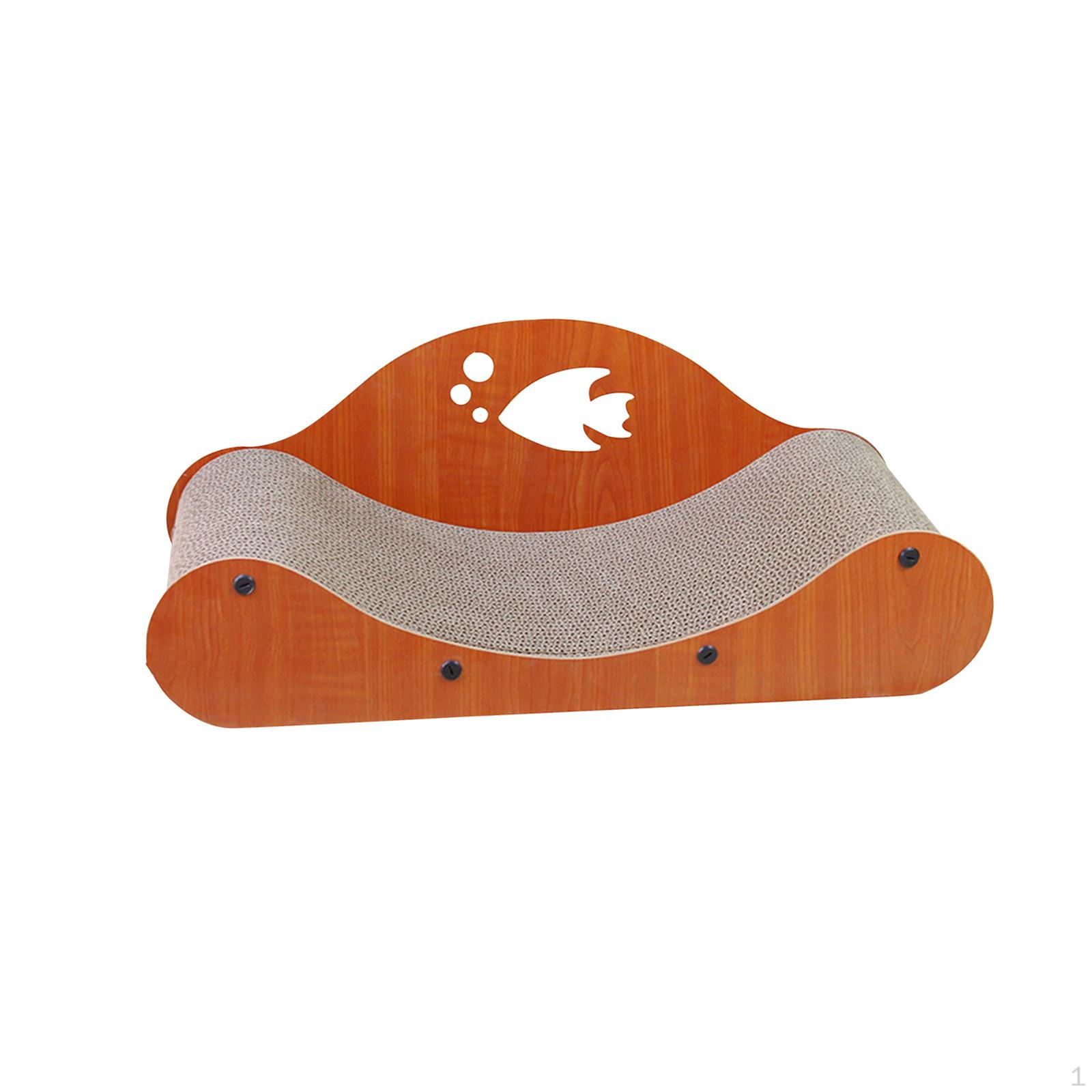 

Cat Scratch Bed Scratcher Furniture Corrugated Paper Extra Large Lounge Couch Fish Pattern
