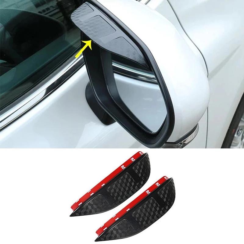 Rear View Side Glass Mirror Trim Frame Rain Shield Sun Visor Shade Eyebrow For Nissan Qashqai j11