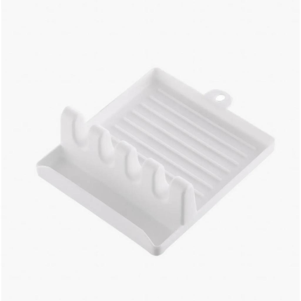 1pc-Paint Brush Rest Holder White Plastic 4 Slots Paintings Brushes Rests Drip Tray Pad for Watercolor Oil Acrylic Painting