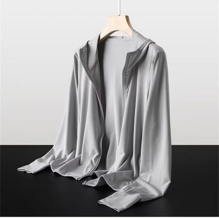 

Универсальная летняя одежда в корейском стиле с защитой от УФ-лучей для мужчин и женщин L серый