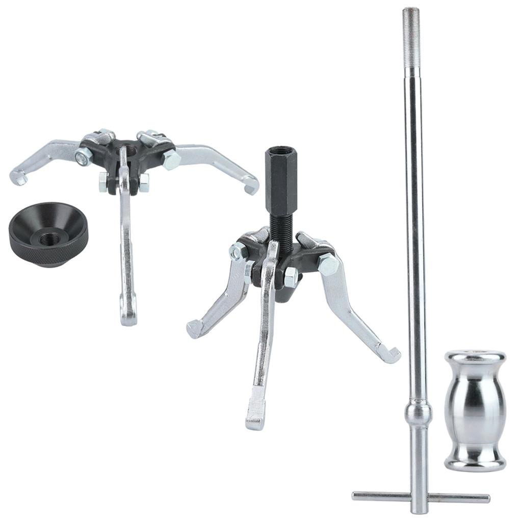 5pcs Carbon Steel Internal External Gear Bearing Puller Removal Tool Slide Hammer Kit