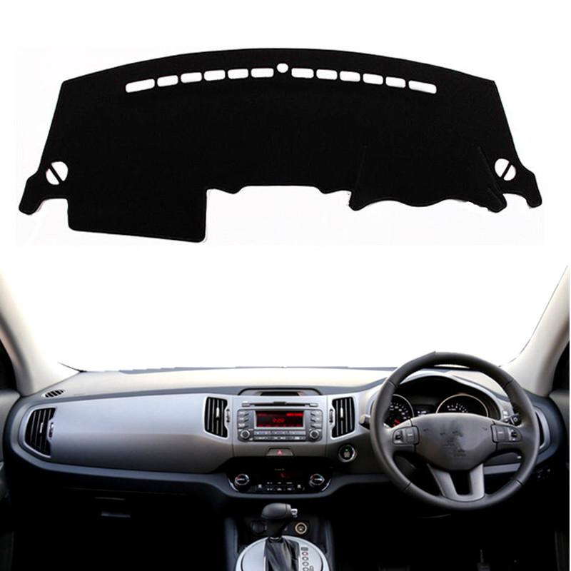 Dashmat For Kia Sportage R 2011-2013 2014 2015 Dashboard Cover Mat Rug Anti-UV Sun Shade Protect Carpet Cushion Car Accessories