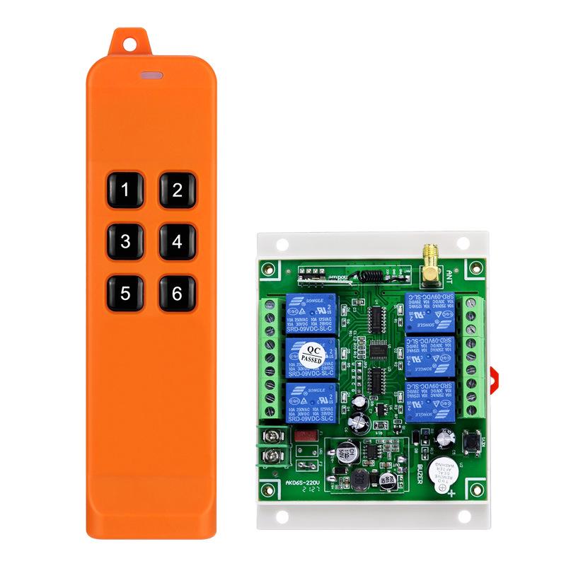 Wireless Remote Control Water Pump Switch, 6-Channel, High Power, Compatible with DC 12V/24V/36V