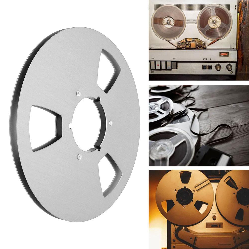 1/4 10.5 Inch Blank Tape Reel Aluminum Alloy 3 Holes for Reel To Reel Tape Recorder Replacement Opening Machine Part