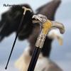 Golden Dinosaur Eagle Hawk Walking Cane Fashion Decorative Walking Stick Gentleman Elegant Cosplay Cane Knob Crosier 93cm
