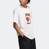 Adidas Originals Charr Morita Collection Cartoon Logo Print Sports Tee Unisex Tops Pink HZ5355
