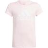 Letter Logo Printed Round Neck Pullover Cotton Short Sleeve T-Shirt Kids Tops Pink White IC6123