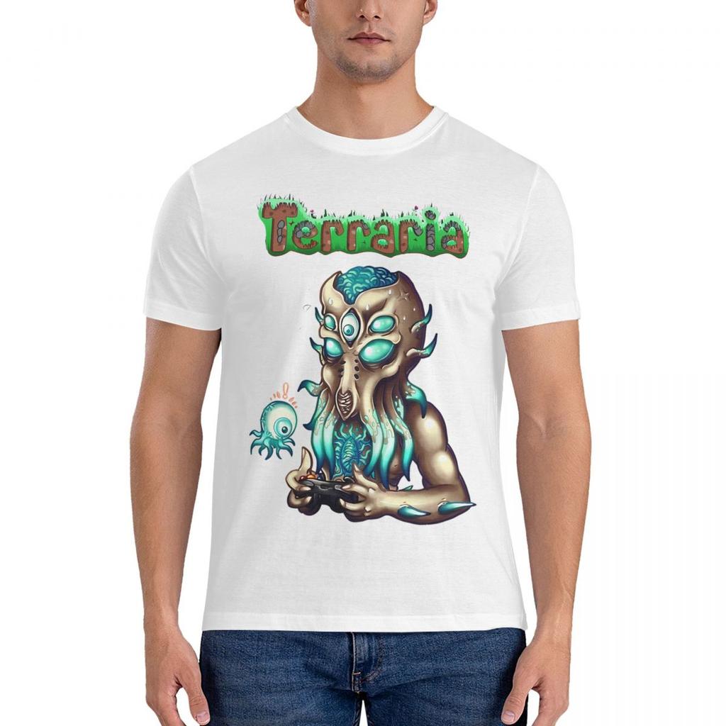 Unisexs Awesome Action T Shirt Terraria Cotton Tops Unique Short Sleeve Round Collar Tees Graphic Printed Tshirts