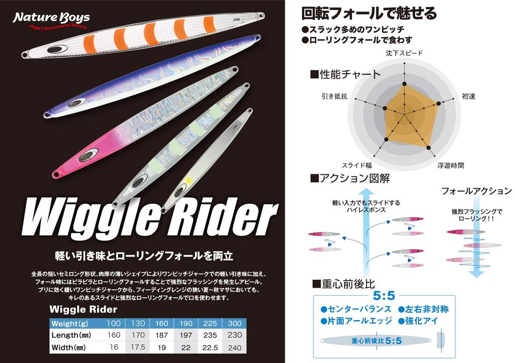 NatureBoys Wiggle Rider Aluminum Silver 100g WR1100-02K Lure,
