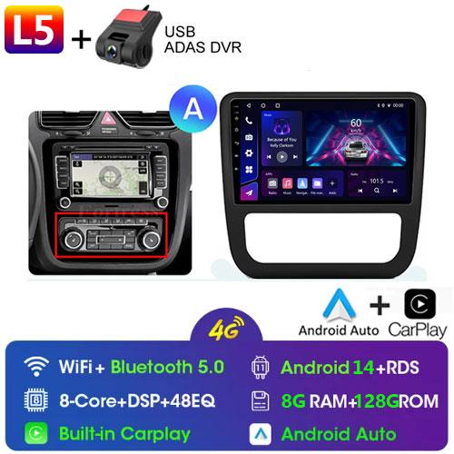 Fortress AI Voice Wireless CarPlay Android Auto Radio pentru Volkswagen Scirocco 2008-2013 4G Multimedia Auto GPS 2din radio auto