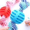 Pet Supplies Pet Dog Toy Cotton Rope Double Knot Ball Bite Resistant Tooth Cleaning Toy Ball