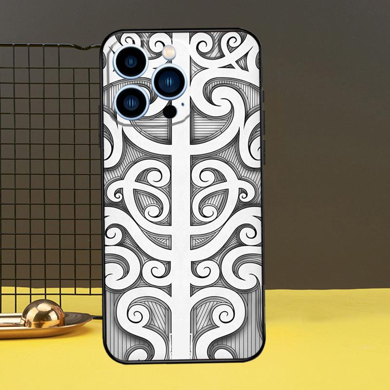 Maorský Polynéský Samojský Kmenový Kryt Pro iPhone 13 12 11 14 Pro Max XS Max XR X 6S 7 8 Plus SE 2020 Zadní Kryt Pouzdro na Telefon
