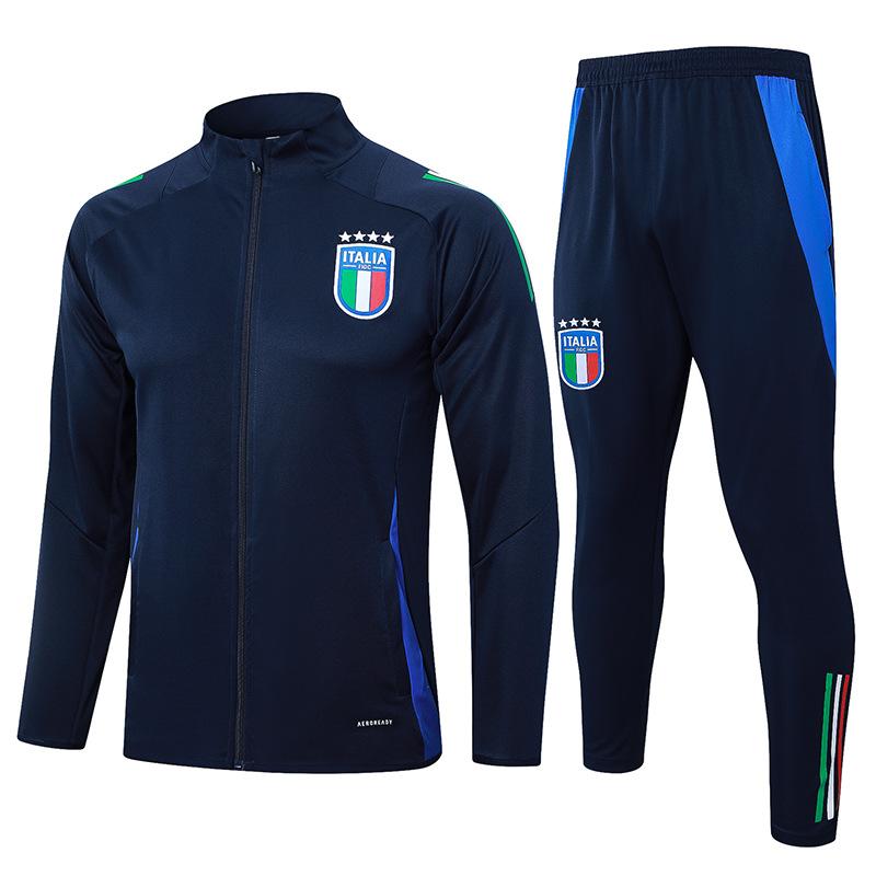 2024 Country Captain Reißverschluss Argentinien Portugal Italien Brasilien Deutschland Aufwärmtrikot Fußballtrikot