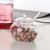 With Lid Spoon Tea Storage Tank Transparent Salt Pot Household Glass Sugar Jar  Cooking