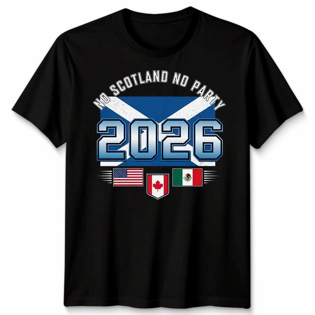 No Scotland No Party T Shirt Football USA Footy Games Of The World Unisex