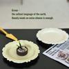 3 Peças Brinquedo de Menina Miniatura Casa de Bonecas Prato de Pastelaria Mini Bandeja de Entalhe Retrô Disco Comida para Cozinha de Brincar Acessórios para Boneca