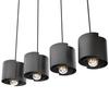 Hugo 4 Black Pendant Lamp